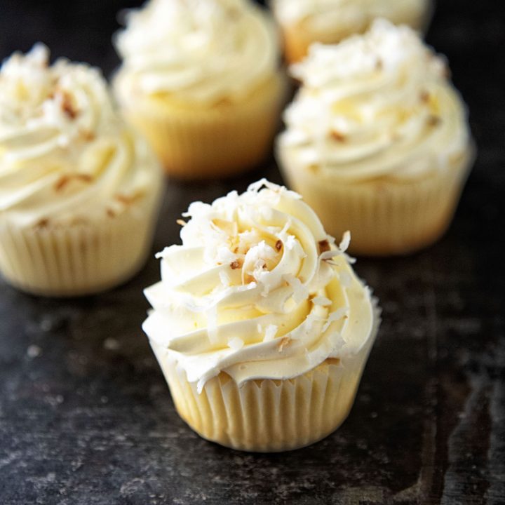 Key Lime Toasted Coconut Cupcakes