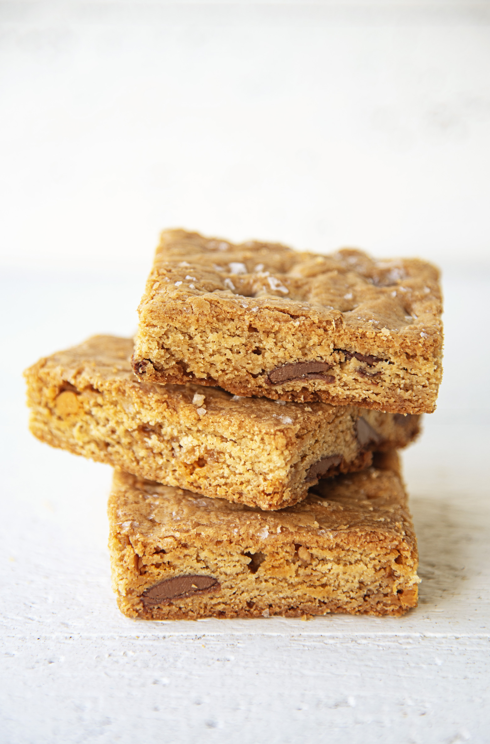 Salted Chocolate Chip Butterscotch Toffee Cookie Bars